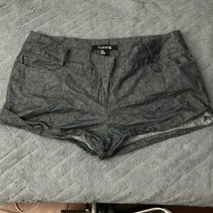 Forever 21 Charcoal High Waist Shorts